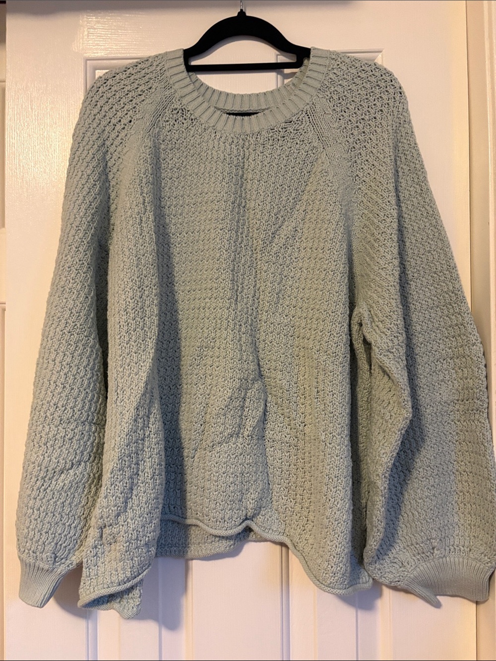 Sonoma Light Mint Green Knit Crewneck Sweater